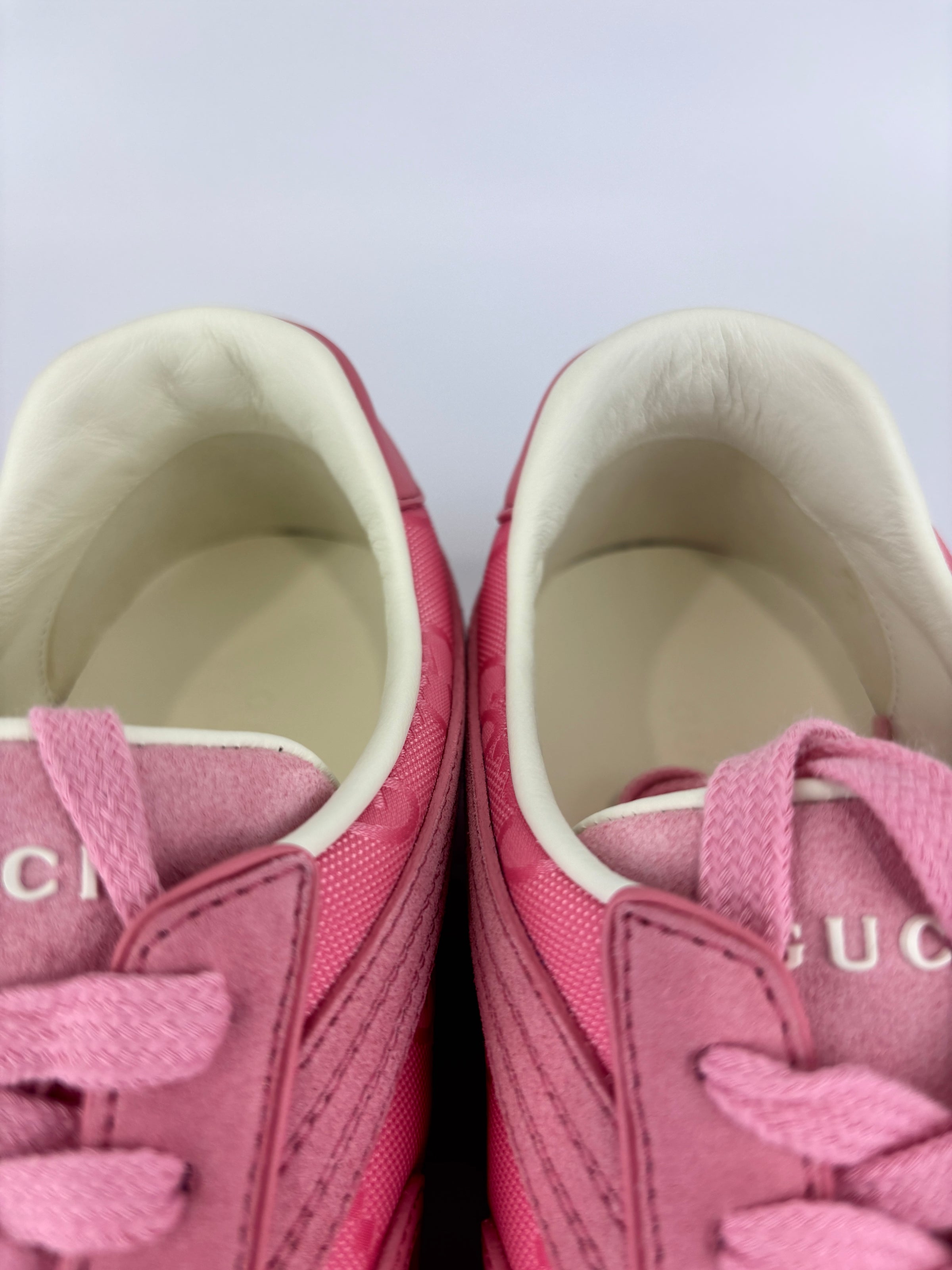 Suede Sweet GG Monogram G75 Sneakers Butterfly Pink Size 38.5