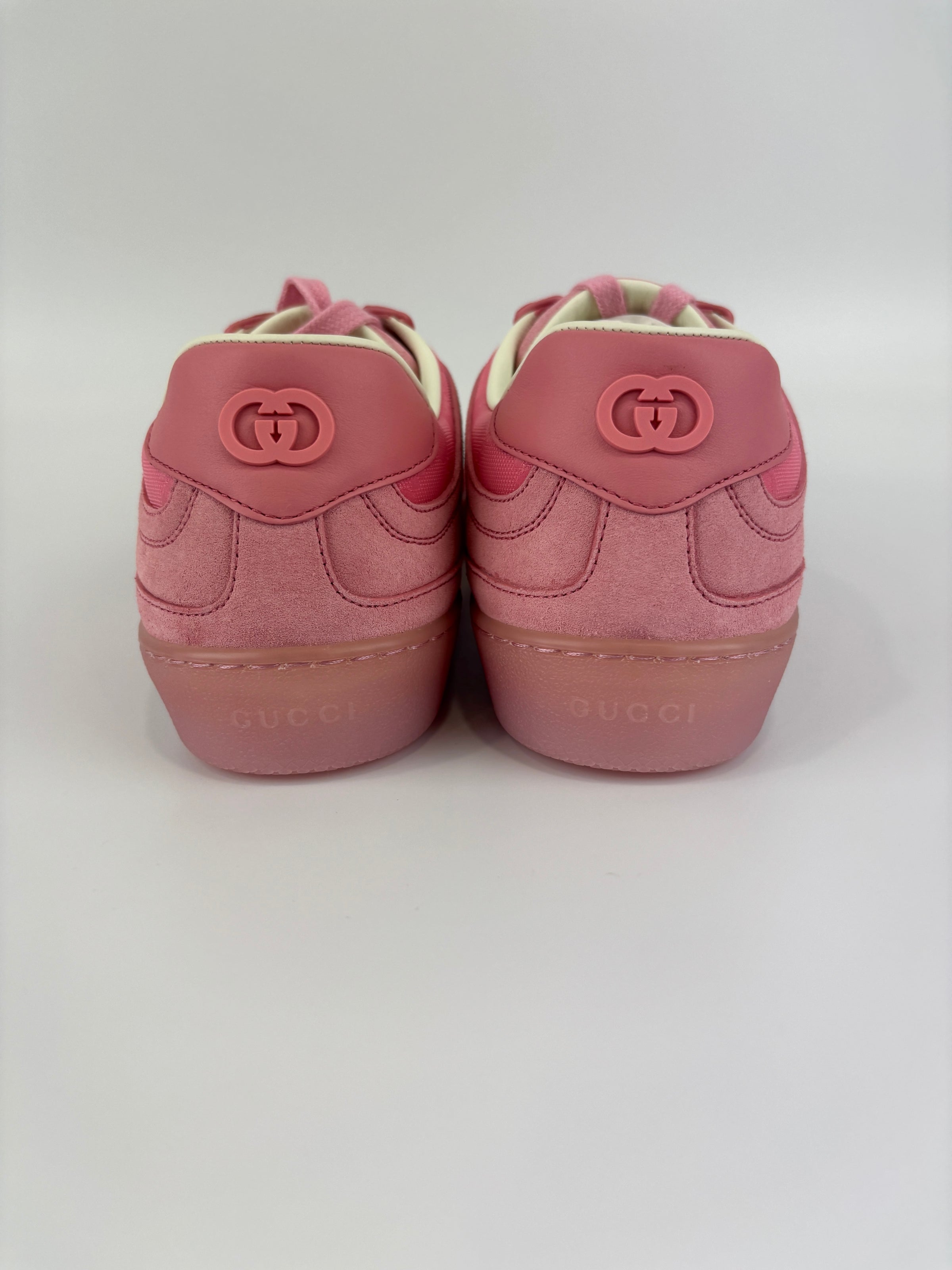 Suede Sweet GG Monogram G75 Sneakers Butterfly Pink Size 38.5