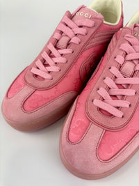 Suede Sweet GG Monogram G75 Sneakers Butterfly Pink Size 38.5