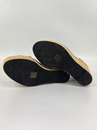 1006142 Wedge Sandals Black Size 39