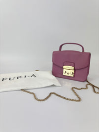 Metropolis Mini Top Handle Crossbody Bag Pink