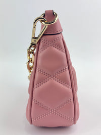 Outlet Cora Extra-Small Quilted Shoulder Bag in Pink - Glampot