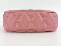 Outlet Cora Extra-Small Quilted Shoulder Bag in Pink - Glampot