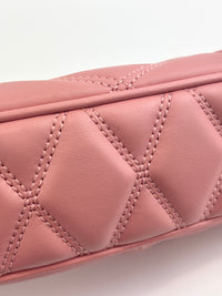 Outlet Cora Extra-Small Quilted Shoulder Bag in Pink - Glampot