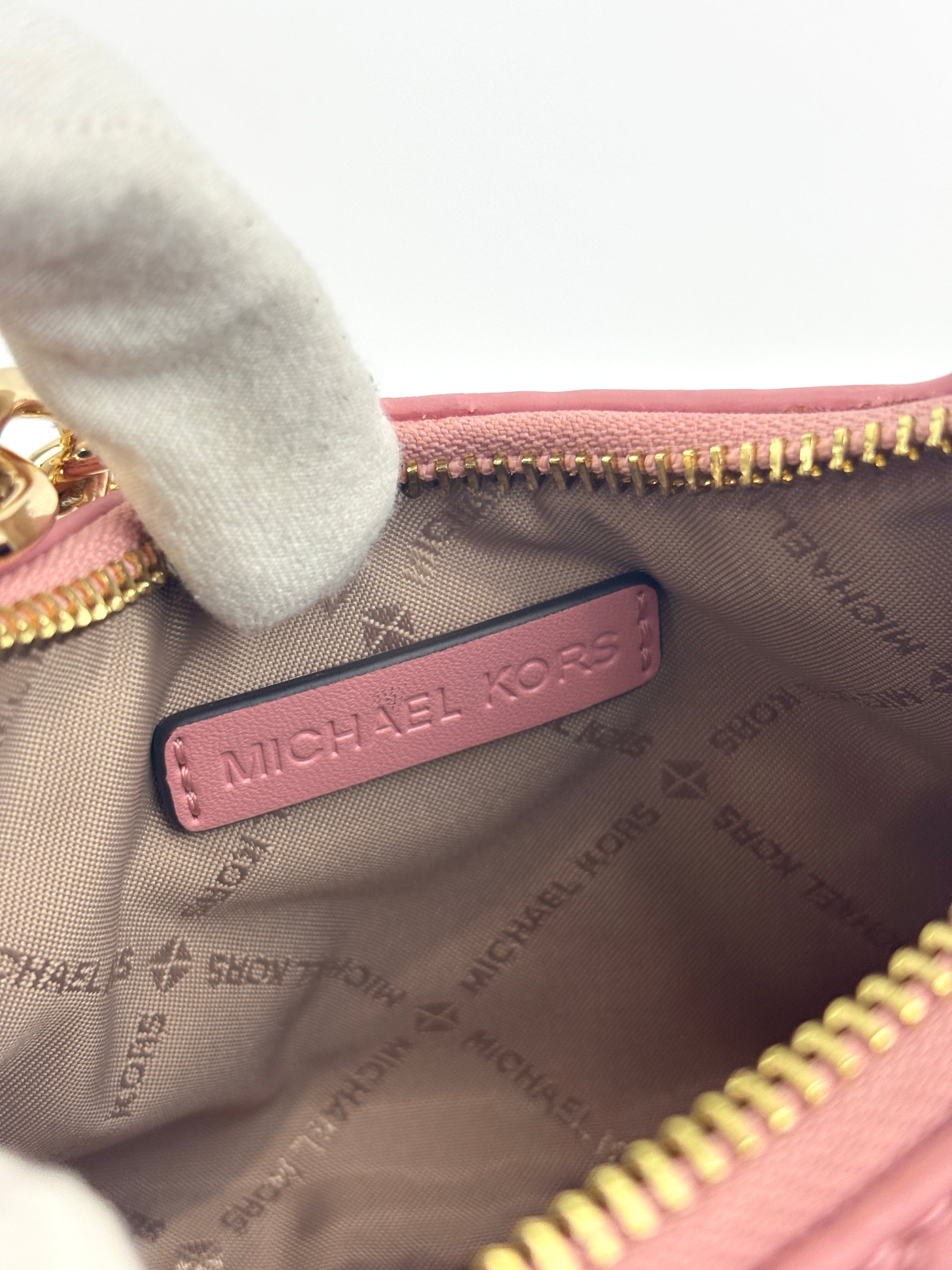 Outlet Cora Extra-Small Quilted Shoulder Bag in Pink - Glampot
