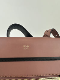 8BH344 Runaway Small Bicolor Pink / Black Calfskin Leather Bag