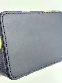 Navy Small Sequined Fruit Print Crossbody Bag - Glampot