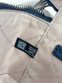 Navy Small Sequined Fruit Print Crossbody Bag - Glampot