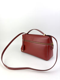 Extra Bag L27 Smooth Calfskin Leather Smoked Caramel/Sun Gold - Glampot