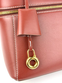 Extra Bag L27 Smooth Calfskin Leather Smoked Caramel/Sun Gold - Glampot