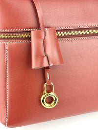 Extra Bag L27 Smooth Calfskin Leather Smoked Caramel/Sun Gold - Glampot