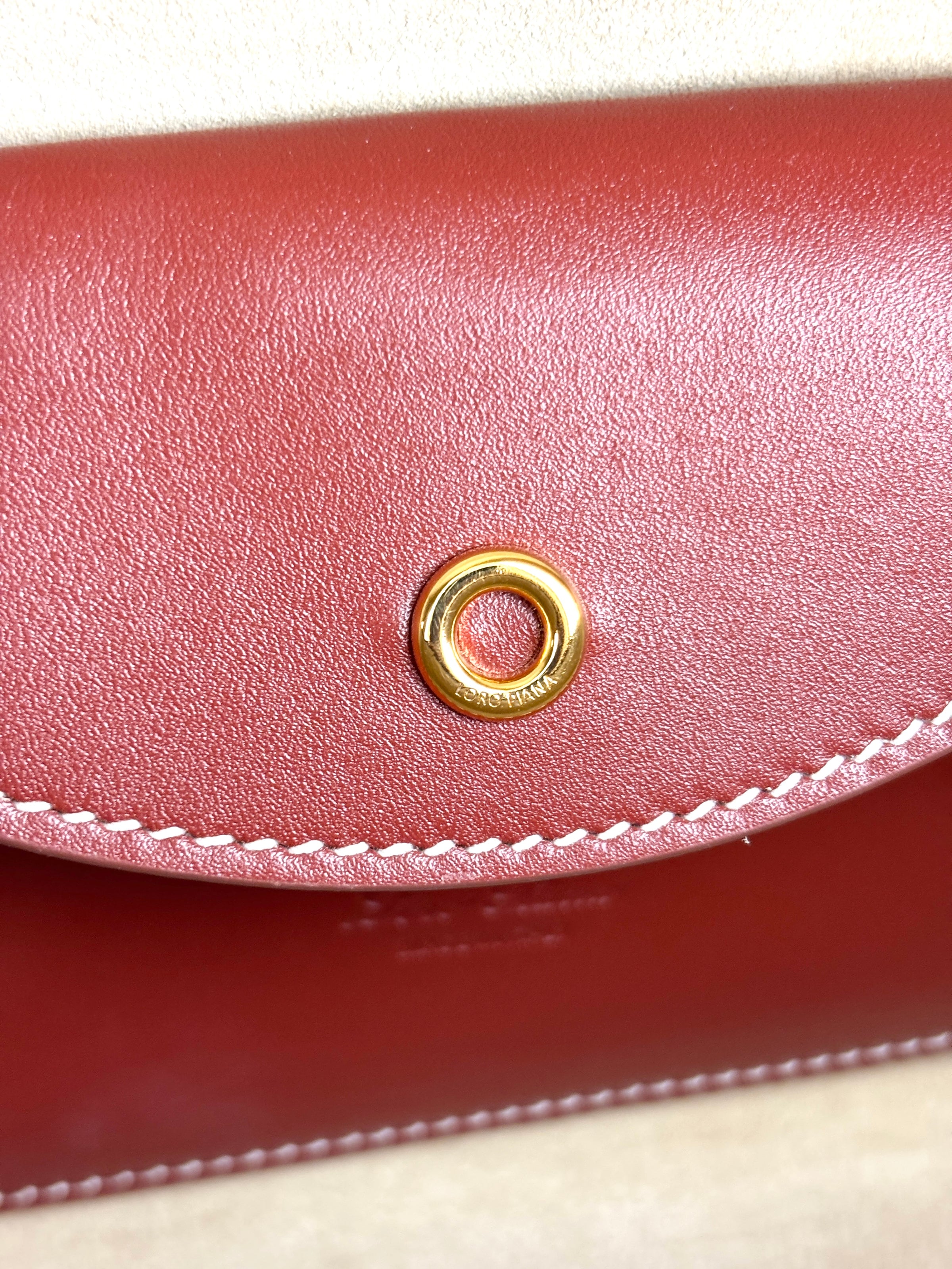 Extra Bag L27 Smooth Calfskin Leather Smoked Caramel/Sun Gold - Glampot