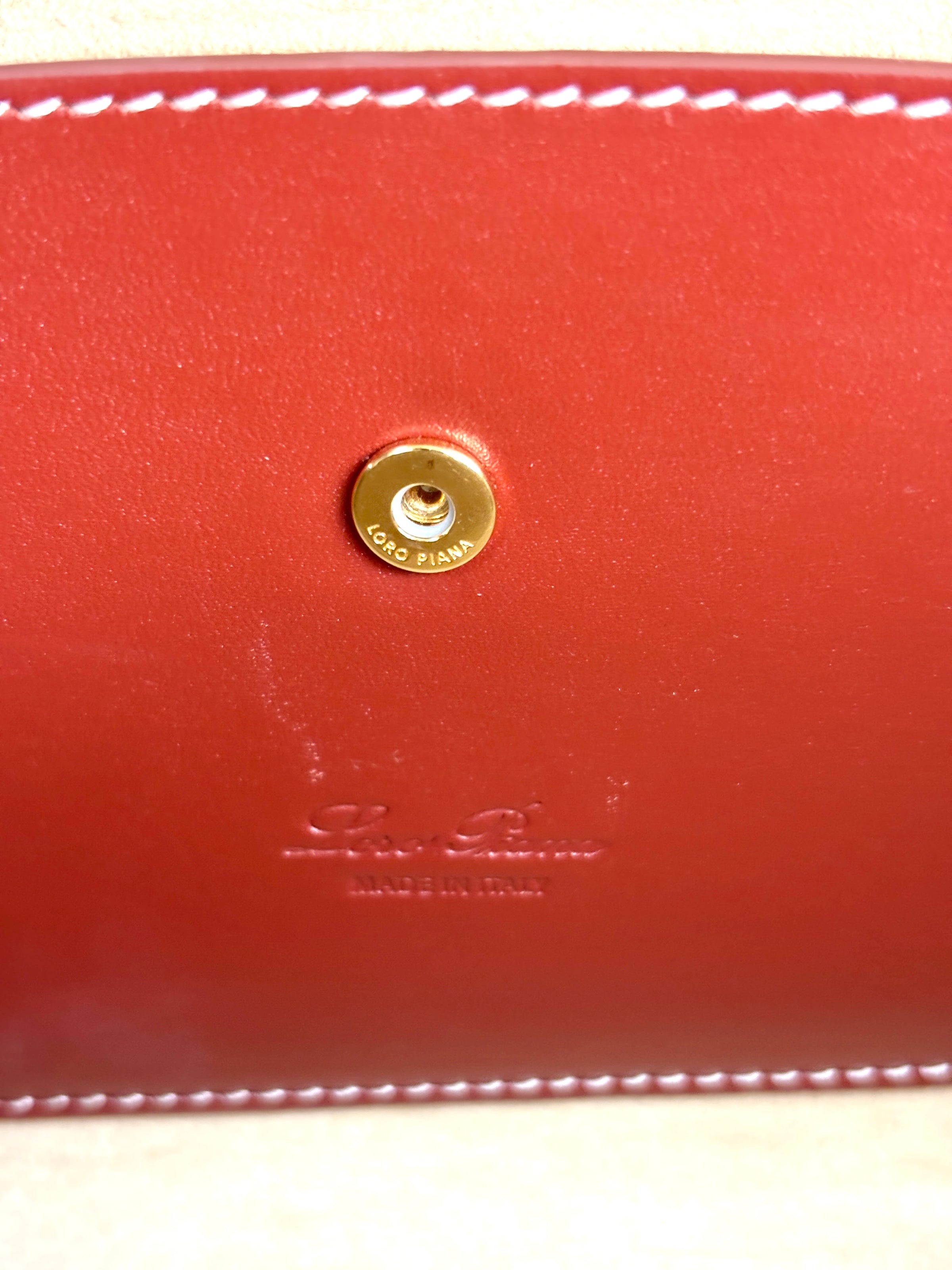 Extra Bag L27 Smooth Calfskin Leather Smoked Caramel/Sun Gold - Glampot