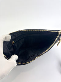 Selma Quilted Leather Zip Clutch