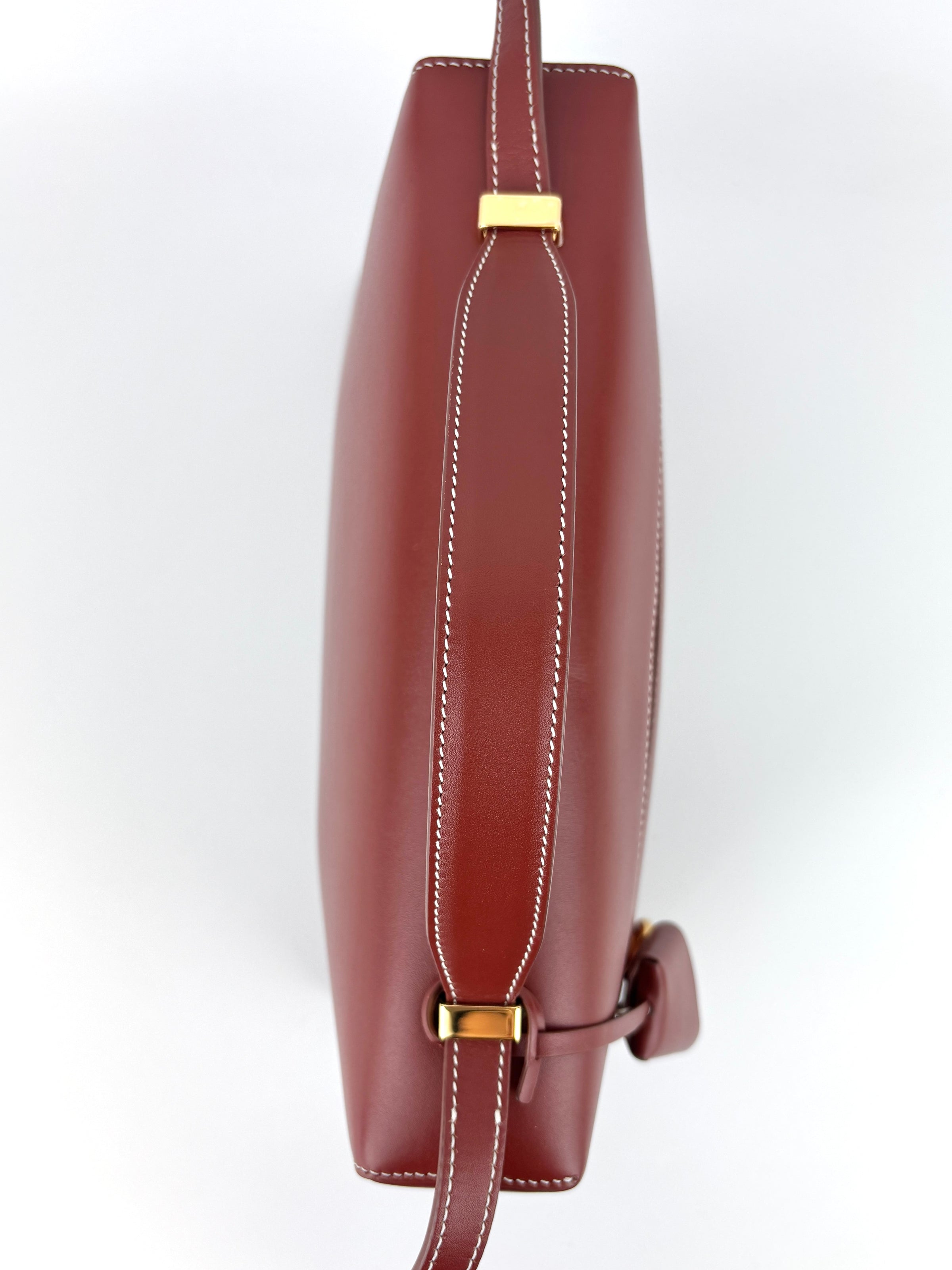 Extra Bag L27 Smooth Calfskin Leather Smoked Caramel/Sun Gold - Glampot