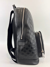 Guccissima Leather Signature Backpack Black