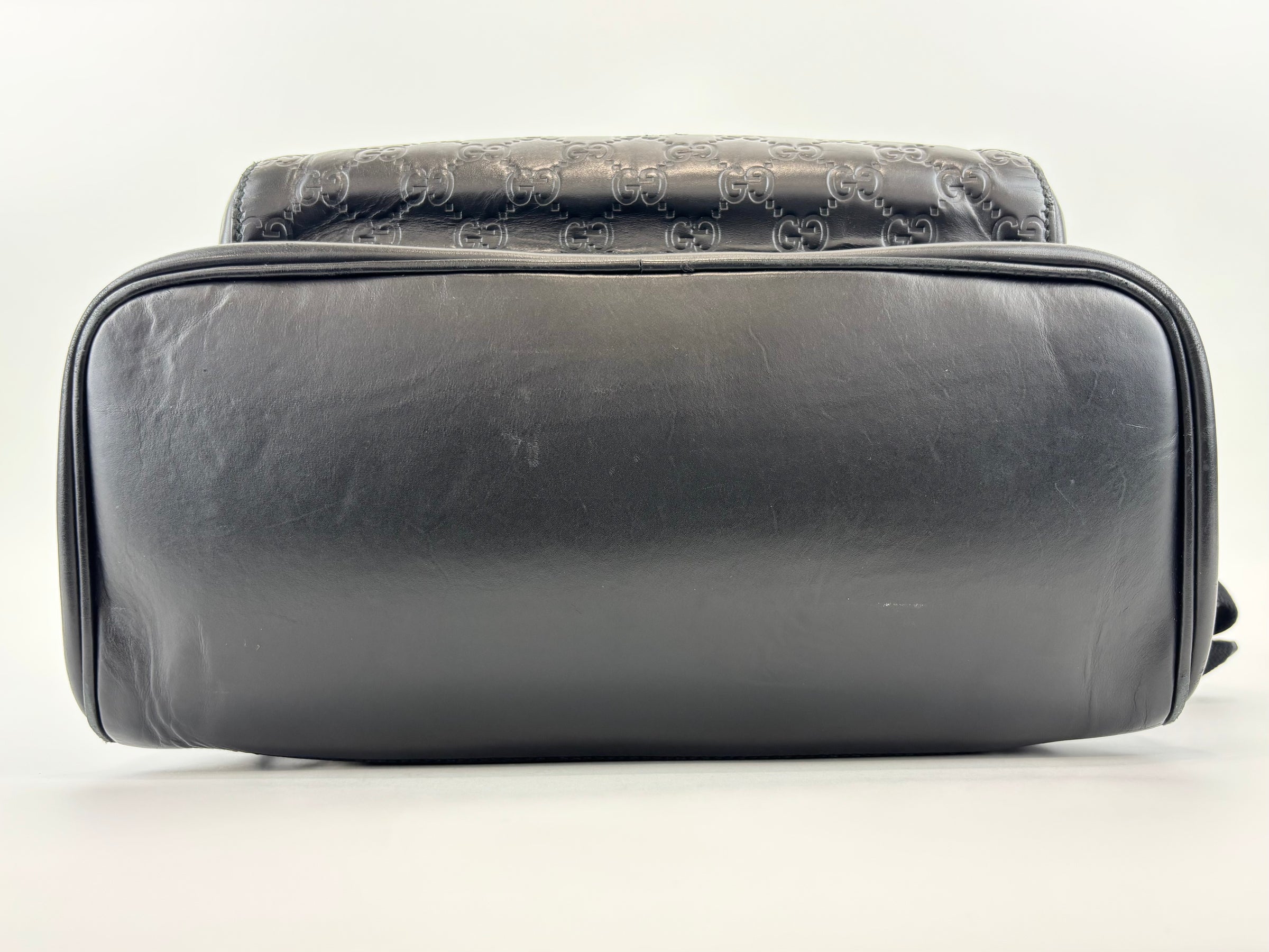 Guccissima Leather Signature Backpack Black