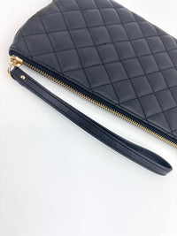 Selma Quilted Leather Zip Clutch