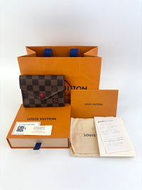 Victorine Wallet Damier Ebene Cerise - Glampot