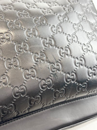 Guccissima Leather Signature Backpack Black