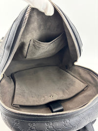 Guccissima Leather Signature Backpack Black