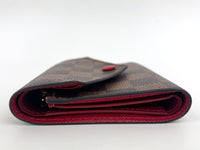 Victorine Wallet Damier Ebene Cerise - Glampot