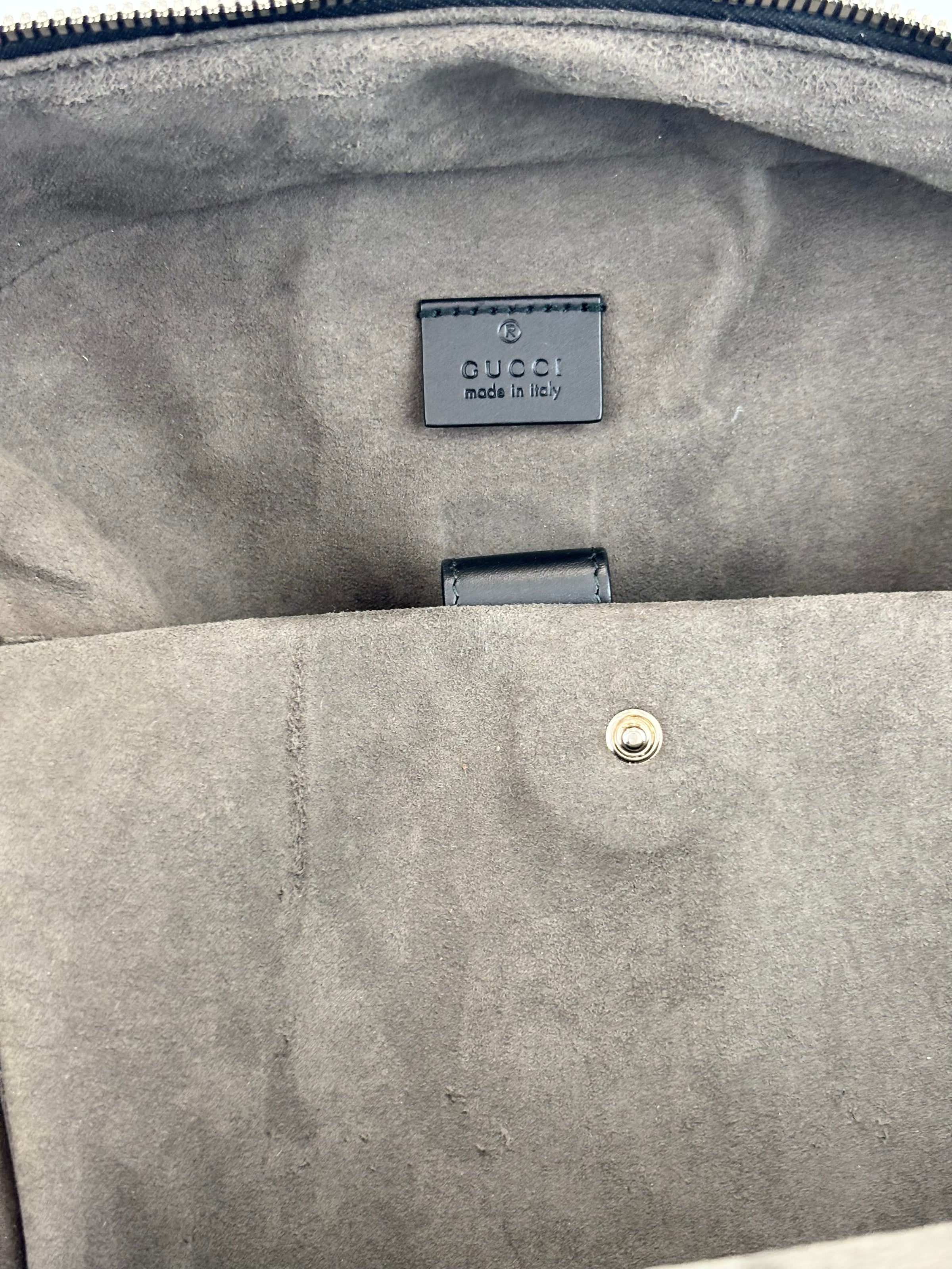 Guccissima Leather Signature Backpack Black