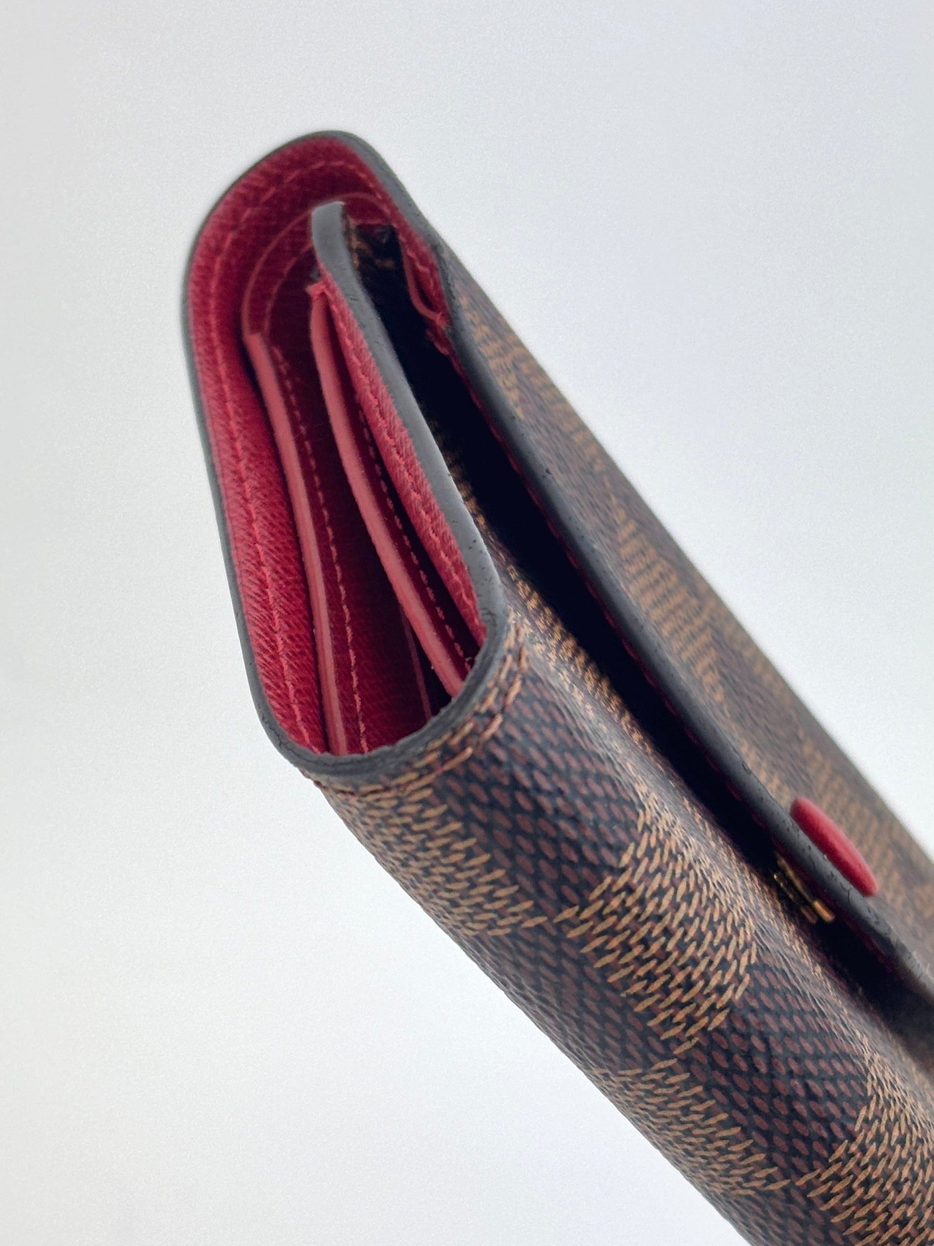 Victorine Wallet Damier Ebene Cerise - Glampot