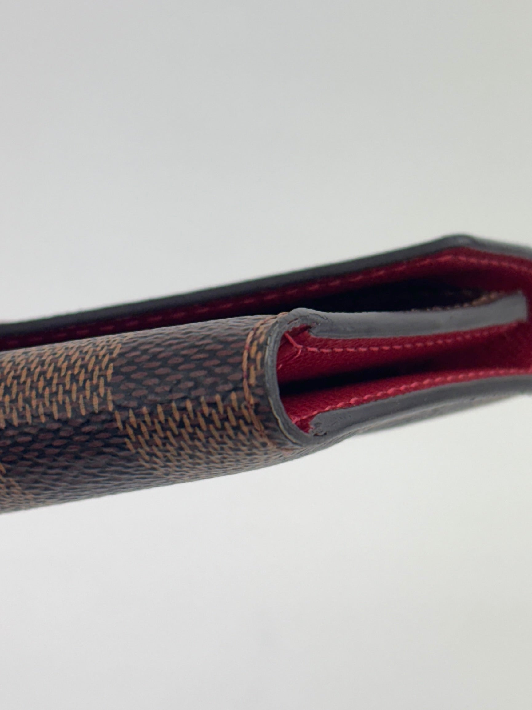 Victorine Wallet Damier Ebene Cerise - Glampot