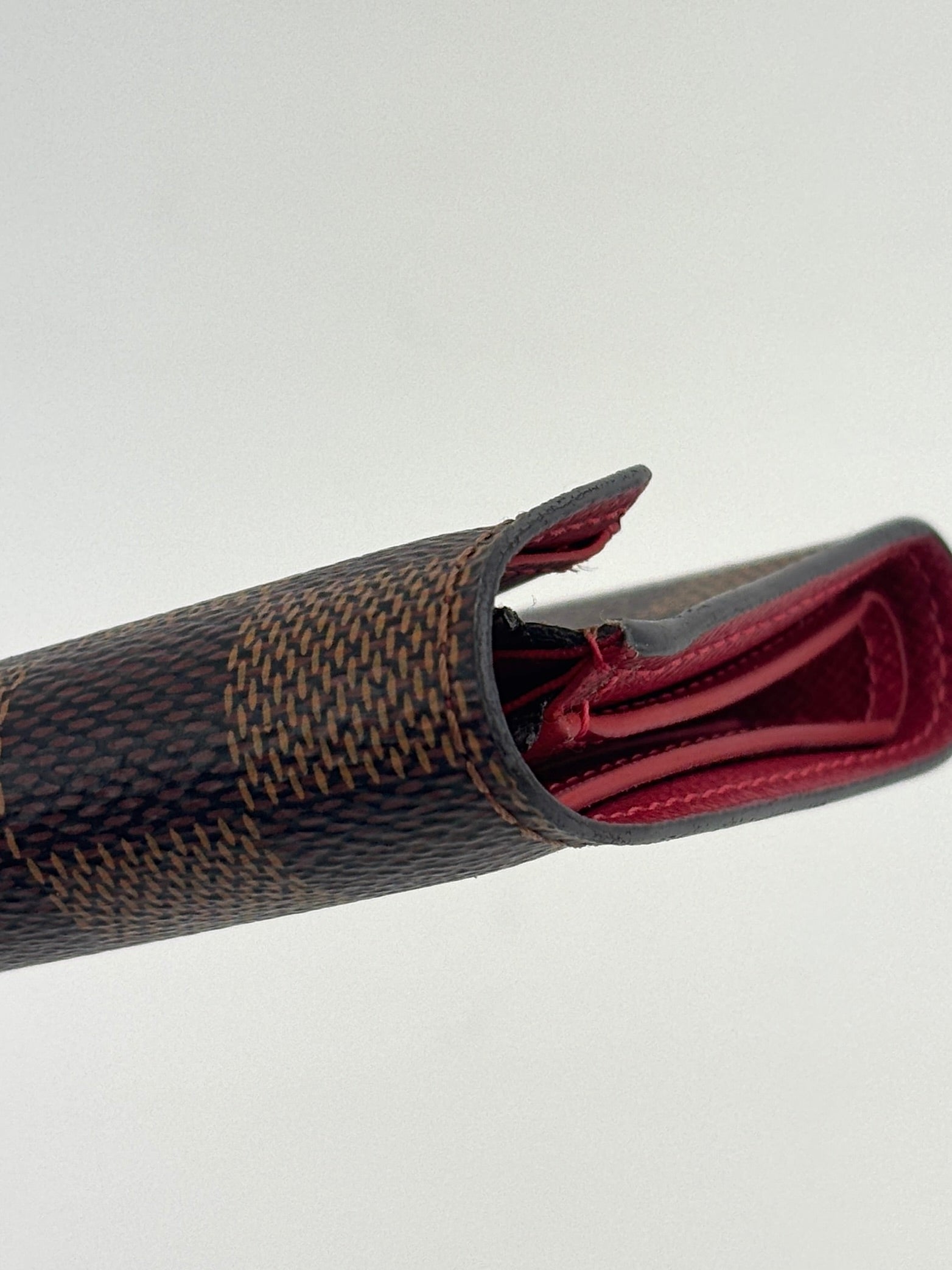 Victorine Wallet Damier Ebene Cerise - Glampot