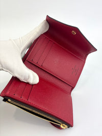 Victorine Wallet Damier Ebene Cerise - Glampot