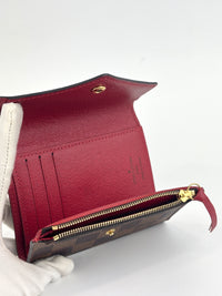 Victorine Wallet Damier Ebene Cerise - Glampot