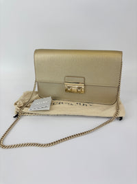 Medium Bella Crossbody Bag Champagne Gold
