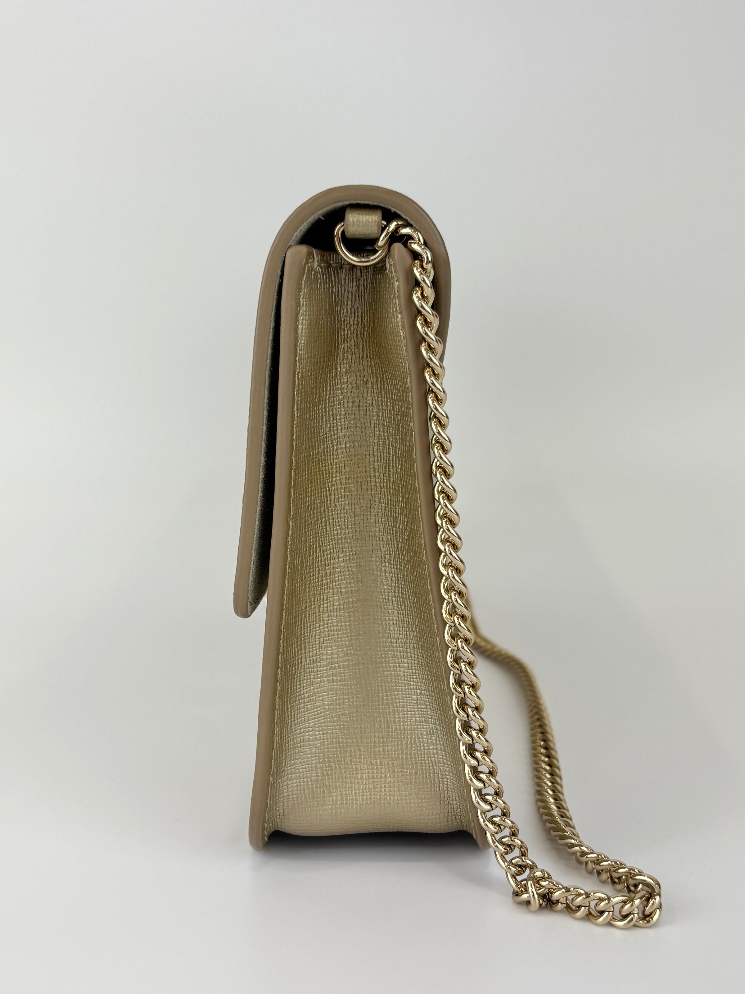 Medium Bella Crossbody Bag Champagne Gold