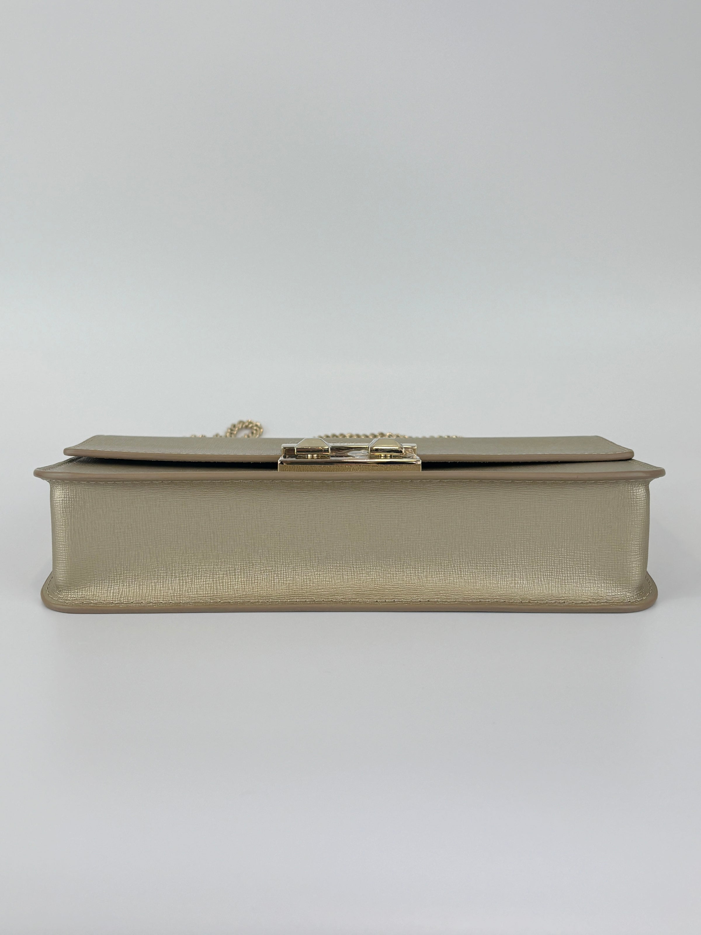 Medium Bella Crossbody Bag Champagne Gold