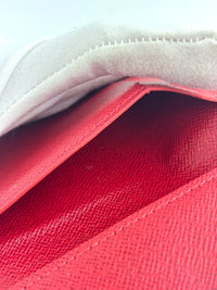 Victorine Wallet Damier Ebene Cerise - Glampot