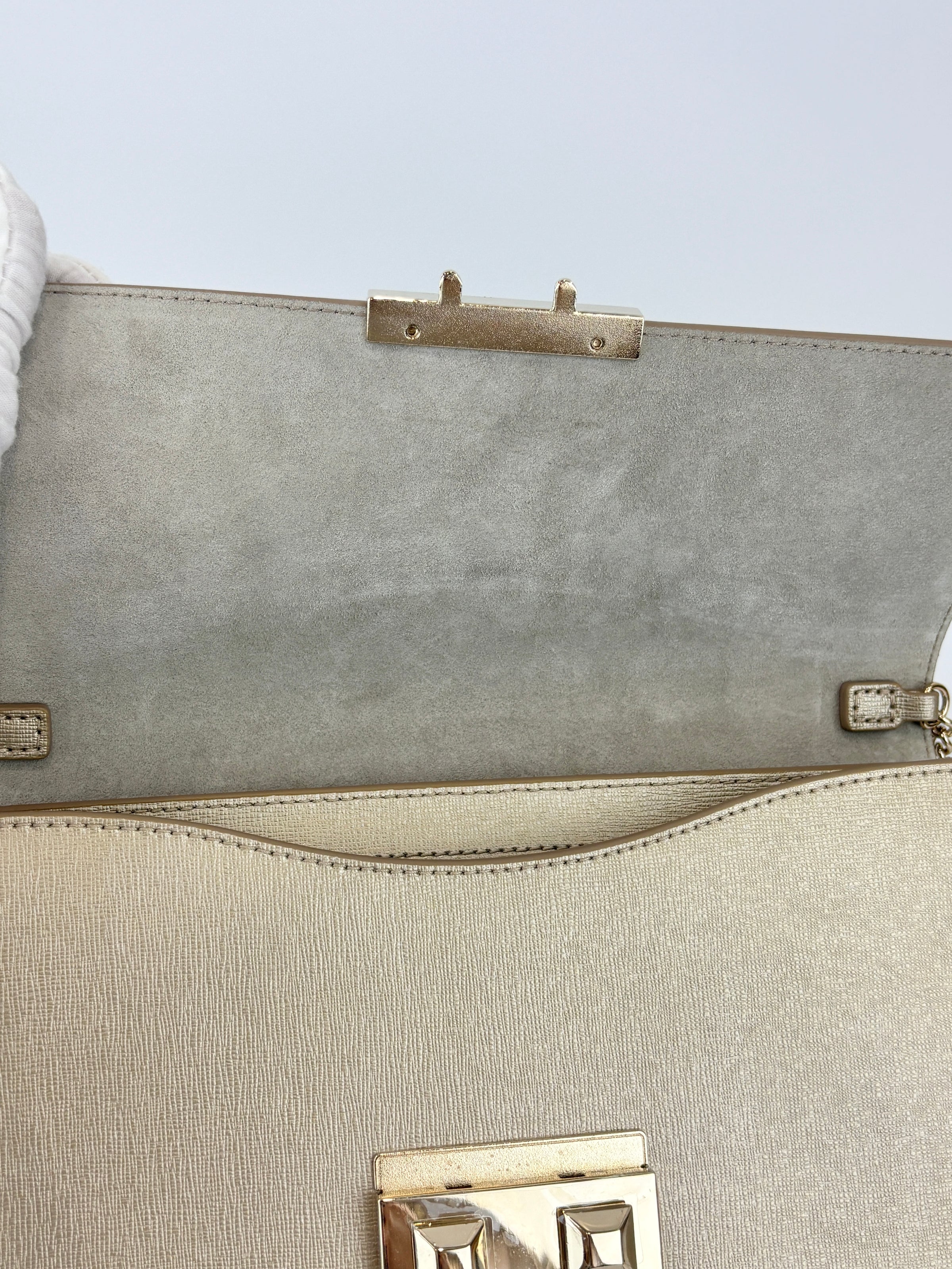 Medium Bella Crossbody Bag Champagne Gold