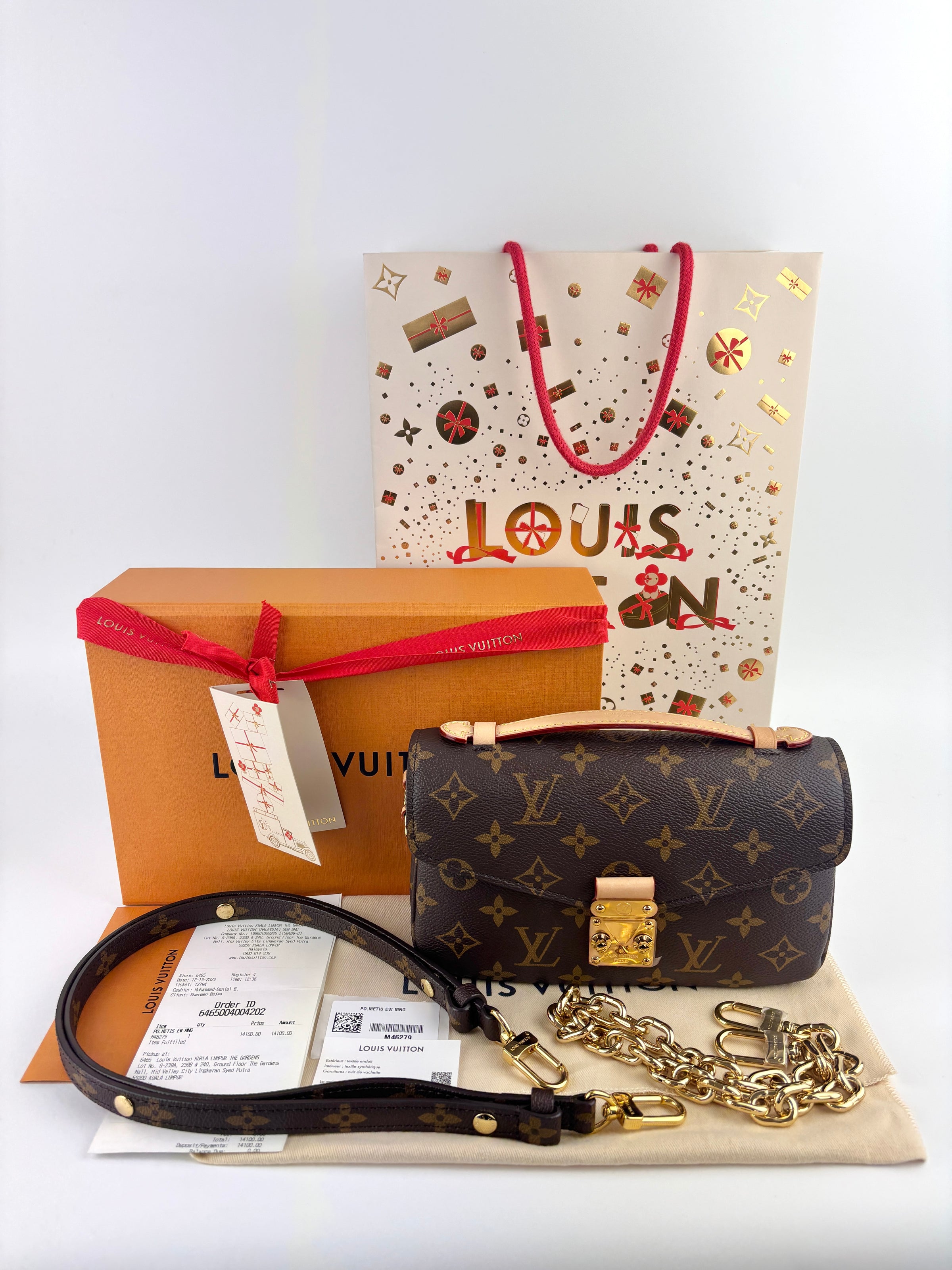 M46279 Pochette Metis East West Monogram Canvas (Microchipped) - Glampot