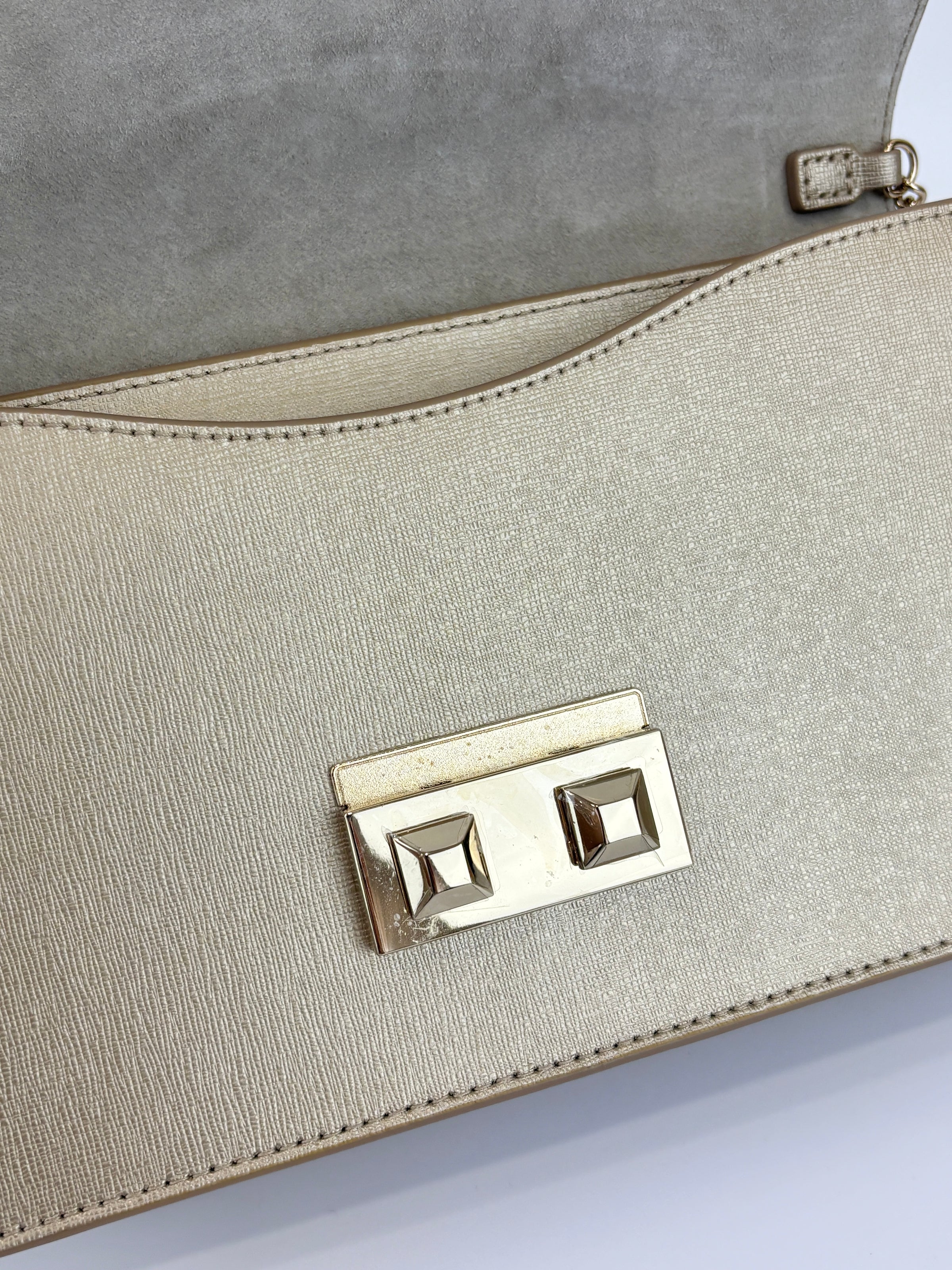Medium Bella Crossbody Bag Champagne Gold