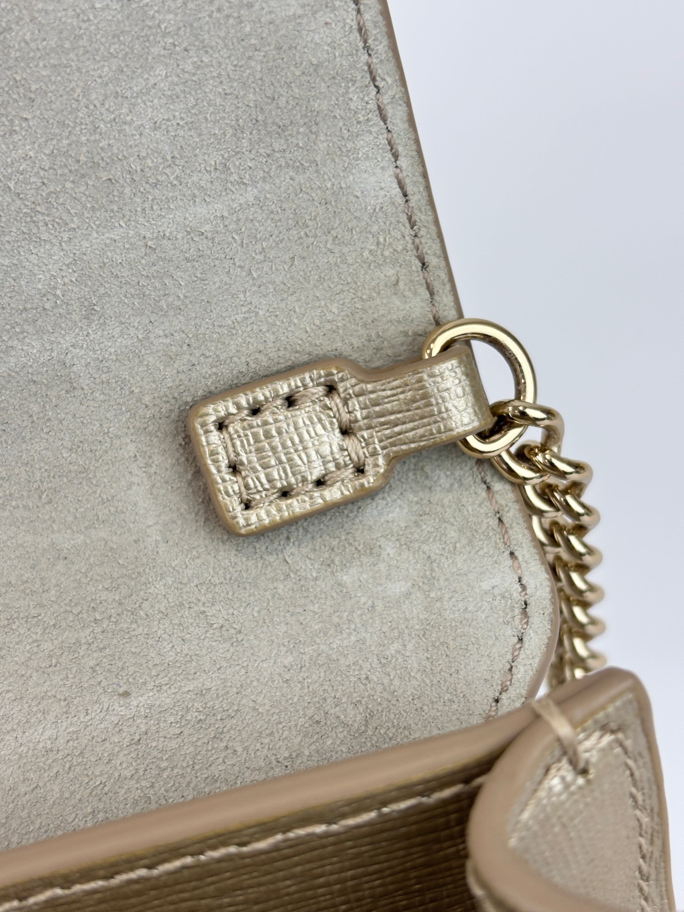 Medium Bella Crossbody Bag Champagne Gold