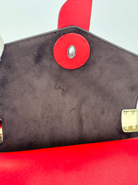 Greenwich Small Saffiano Leather Crossbody Bag Red
