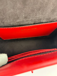 Greenwich Small Saffiano Leather Crossbody Bag Red