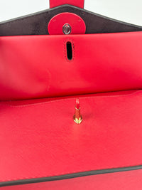 Greenwich Small Saffiano Leather Crossbody Bag Red