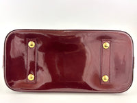 Alma PM Rouge Fauviste Monogram Vernis