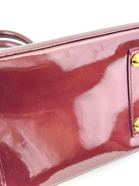 Alma PM Rouge Fauviste Monogram Vernis
