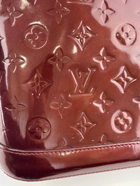 Alma PM Rouge Fauviste Monogram Vernis