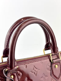 Alma PM Rouge Fauviste Monogram Vernis