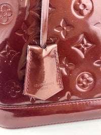 Alma PM Rouge Fauviste Monogram Vernis