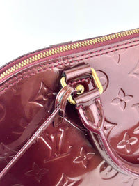 Alma PM Rouge Fauviste Monogram Vernis
