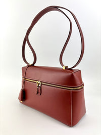 Extra Bag L27 Smooth Calfskin Leather Smoked Caramel/Sun Gold - Glampot